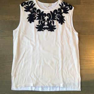 Stella McCartney Ivory Tank with Overlay - EU 38